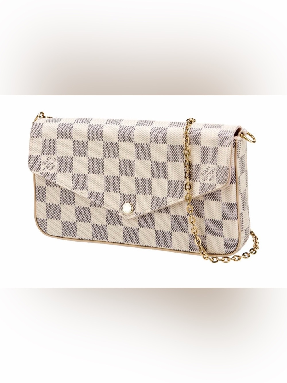 Louis Vuitton Pochette Félicie in
Damier Azur Canvas
